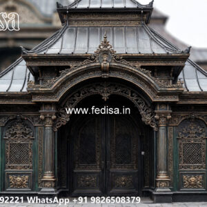 Elegant Car Parking Shed Design with Modern Architectural Roofing No-3394