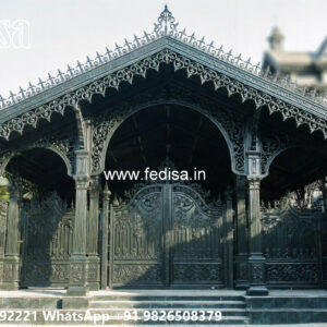 Luxury Car Parking Shed Design with Elegant Metal Roofing No-3499