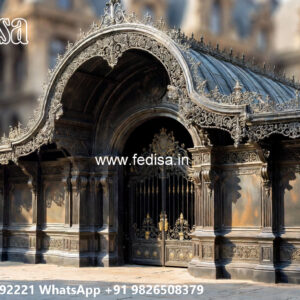 Luxury Car Parking Shed Design with Attractive Roof Design No-3526