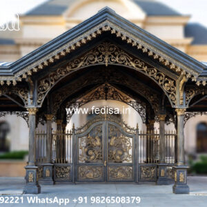 Modern Luxury Car Parking Shed Design with Stylish Lighting No-3543