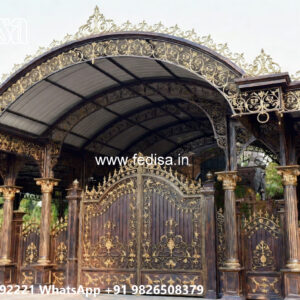 Luxury Car Parking Shed Design with Stylish Steel Framework No-3551