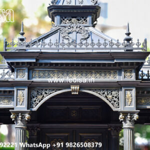 Luxury Car Parking Shed Design with Stylish Support Columns No-3561