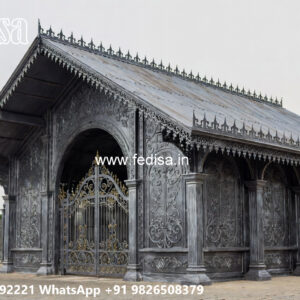 Premium Iron Car Parking Shed Design for Home Exterior