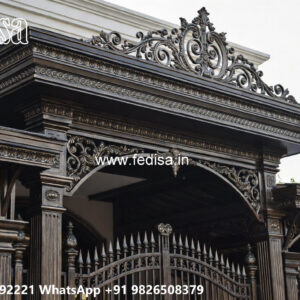 Modern Covered Iron Car Parking Shed Design No-3641