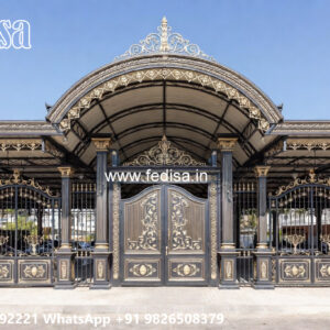 Modern Iron Car Parking Shed Design with Open Structure No-3647