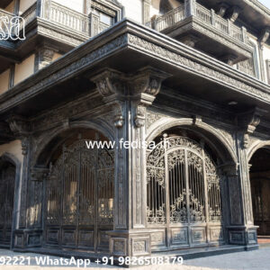 Iron Car Parking Shed Design with Attractive Exterior No-3648