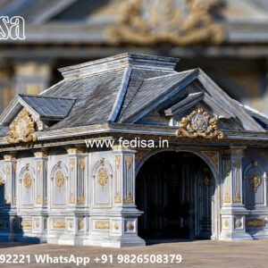 Decorative Iron Car Parking Shed Design with Modern Features No-3655