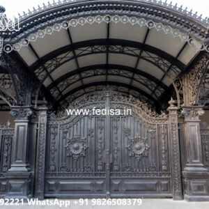 Iron Car Parking Shed Design with Elegant Metal Finish No-3664