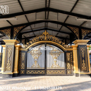 Iron Car Parking Shed Design with Elegant Covered Area No-3671