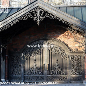 Stylish Iron Car Parking Shed Design with Outdoor Elegance No-3687