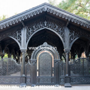Luxury Iron Car Parking Shed Design with Stylish Appeal No-3690
