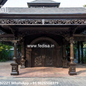 Stylish Classic Car Parking Shed Design with Beautiful Exterior No-3754