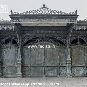 Classic Car Parking Shed Design with Elegant Support Columns No-3755