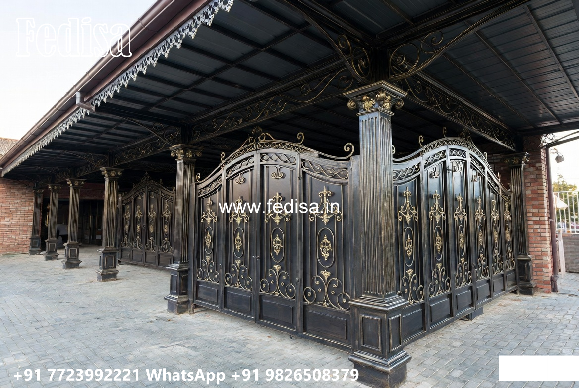 Classic Car Parking Shed Design with Premium Decorative Roofing No-3797