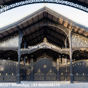 Classic Car Parking Shed Design with Traditional Architectural Details No-3820