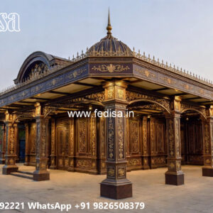 Stylish Classic Car Parking Shed Design with Architectural Detailing No-3859