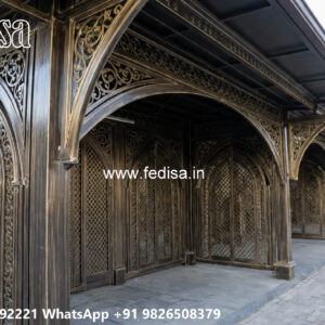 Luxury Car Parking Shed Design for Modern Bungalows No-3972