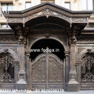 Modern Car Parking Shed Design with Elegant Support Columns No-4028