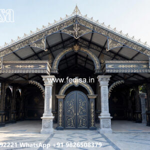 Modern Car Parking Shed Design with Stylish Ceiling Finish No-4048