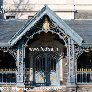 Modern Car Parking Shed Design with Elegant Decorative Features No-4064