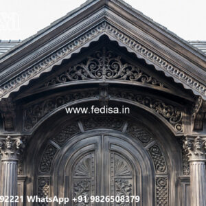 Luxury Car Parking Shed Design with Beautiful Roof Structure No-4117