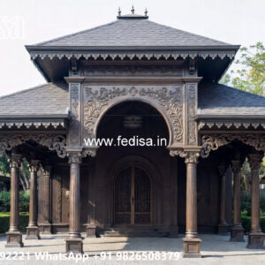 Elegant Car Parking Shed Design with Luxury Outdoor Appeal No-4132