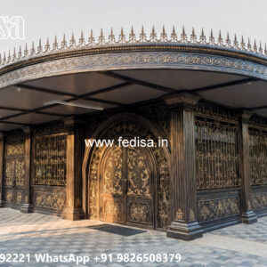 Modern Luxury Car Parking Shed Design with Glass Roof No-4213