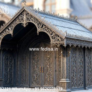 Attractive Luxury Car Parking Shed Design with Lighting No-4257