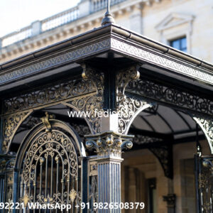 Luxury Car Parking Shed Design with Stylish Exterior Finish No-4263