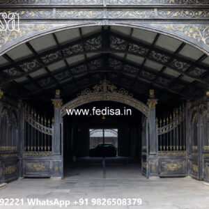 Luxury Car Parking Shed Design with Contemporary Roof Panels No-4274