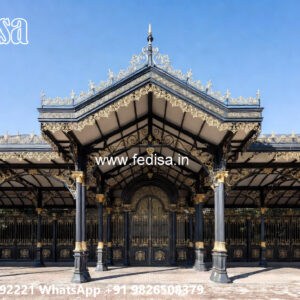 Luxury Car Parking Shed Design with Stylish Lighting Setup No-4281