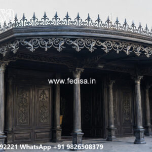 Luxury Car Parking Shed Design with Stylish Steel Framework No-4331