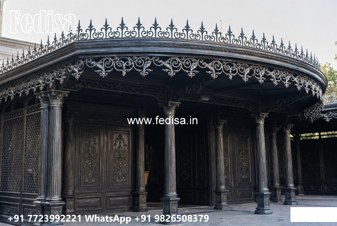 Luxury Car Parking Shed Design with Stylish Steel Framework No-4331