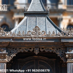 Luxury Car Parking Shed Design with Decorative Roof Panels No-4332