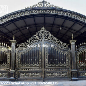 Luxury Car Parking Shed Design with Contemporary Front Elevation No-4335
