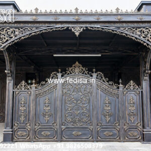 Stylish Luxury Car Parking Shed Design with Attractive Roof No-4373