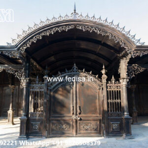 Modern Covered Iron Car Parking Shed Design No-4421