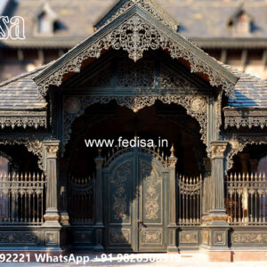 Iron Car Parking Shed Design with Elegant Lighting No-4424