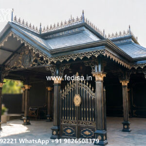 Stylish Iron Car Parking Shed Design with Modern Appeal No-4425
