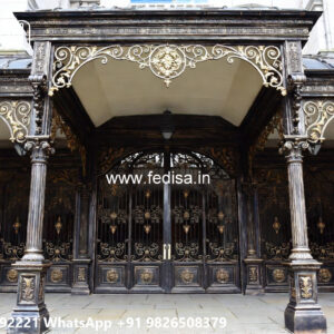Iron Car Parking Shed Design with Elegant Covered Area No-4451