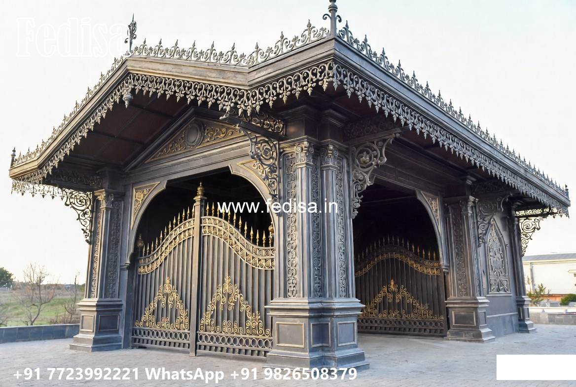Iron Car Parking Shed Design with Spacious Covered Parking No-4458