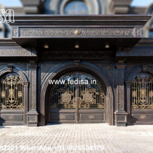 Decorative Iron Car Parking Shed Design with Elegant Finish No-4459
