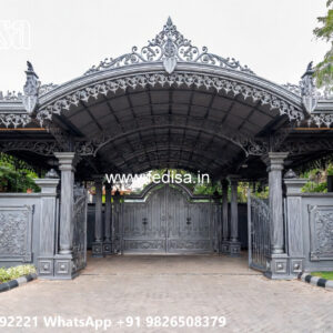 Stylish Iron Car Parking Shed Design with Outdoor Elegance No-4467