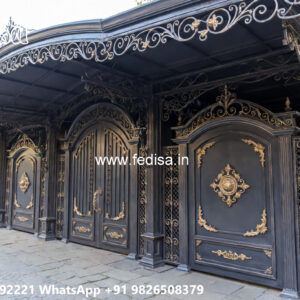 Luxury Iron Car Parking Shed Design with Stylish Appeal No-4470