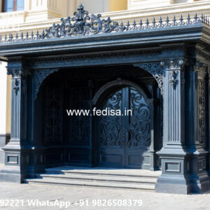 Iron Car Parking Shed Design with Beautiful Architectural Style No-4475