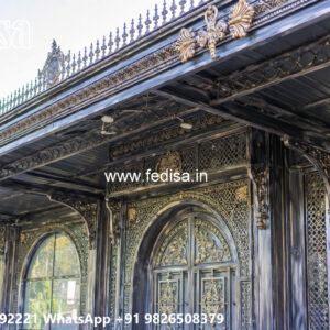 Elegant Classic Car Parking Shed Design for Villas No-4484